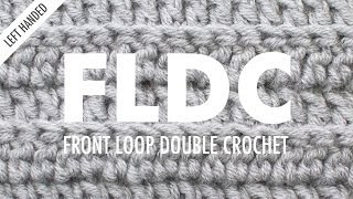 The Front Loop Double Crochet :: Crochet Abbreviation :: Left Handed
To download our guide with 5 Tips To Instantly Improve Your Crochet Skills, visit: http://newstitchaday.com/5crochettips
DESCRIPTION
The Front Loop Double Crochet is a variation on the traditional Double Crochet stitch. The main difference is that instead of inserting your hook underneath the entire stitch, the hook enters the front edge of the stitch, and exits through the center of the stitch, working the double crochet around the front loop. This creates a nice ridged texture on the fabric with relatively little effort.
MATERIALS USED
Lion Brand Yarn Woolspun - Oxford Grey
Crystal Palace Bamboo Crochet Hook - Size K (6mm)
http://amzn.to/1aDcNCl (affiliate link)
CREDITS
Free Royalty Free Music provided by SmartSound Royalty Free Music.
http://www.smartsound.com/royalty-free-music/free.html The Front Loop Double Crochet :: Crochet Abbreviation :: Left Handed
