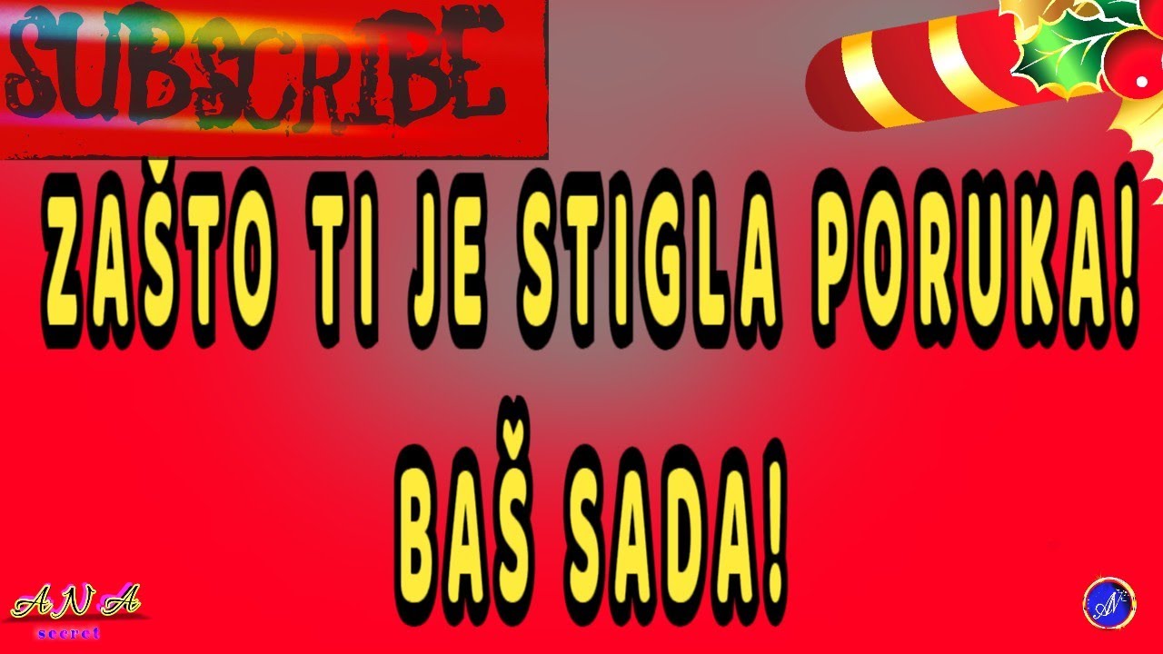 ZAŠTO TI JE STIGLA PORUKA? BAŠ SADA! YouTube