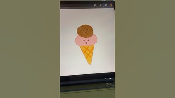 How to draw ice cream🎨 #enjoy#drawing#on#procreate#shorts#shortsart#icecream