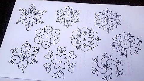 7×4 புள்ளி கோலங்கள்/Easy dot kolam design for beginners/Easy dot rangoli/easy kolam/chukkala muggulu