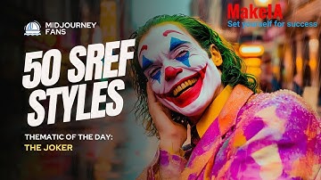 Reimagining the Joker: 50 Surprising Creations in Midjourney with --sref Styles codes