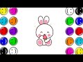 How To Draw Cute Bunny 👯 For Kids And Toddlers