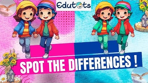 Spot the Difference for Kids,Brain Game, Picture Puzzle,Fun Learning,Observation Focus Game for Kids