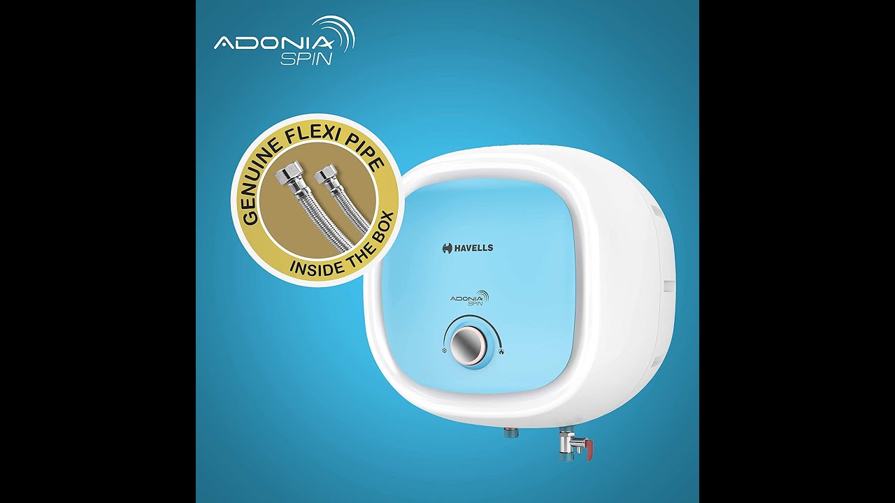 Geyser Havells Adonia Spin 25 Litre Vertical Storage Water Heater - YouTube