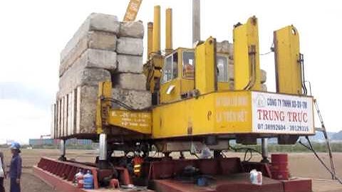 ROBOT thi công ép cọc thủy lực - PRESSING PILE with Hydraulic system Robot