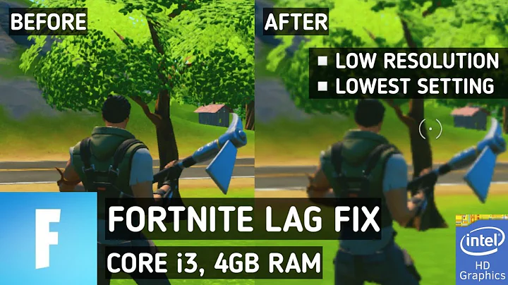 Corrigindo Lag no Fortnite em PC Fraco | Como Jogar com 4GB RAM Intel HD Graphics