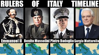 Timeline of the Rulers of Italy