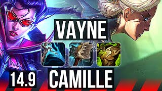 VAYNE vs CAMILLE (TOP) | 16/0/3, Legendary, 48k DMG | EUW Master | 14.9