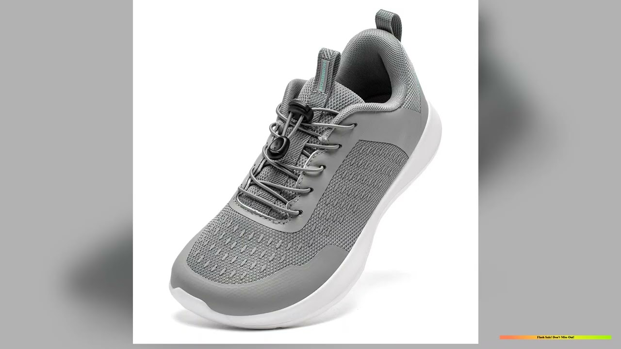 HOBIBEAR Wide Toe Running Shoes for Men Women Elastic Band Non Slip Sneakers Comfortable Walking