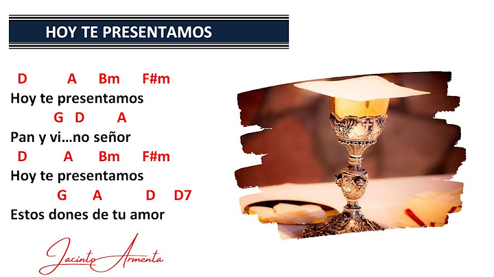 Hoy te presentamos / Jacinto Armenta / Ofrendas