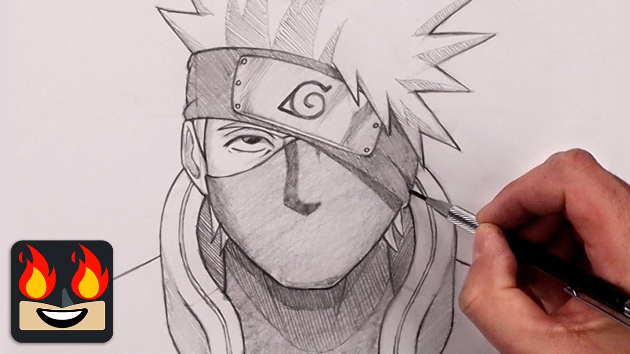 How to Draw Kakashi Hatake, Kakashi Drawing Step by step …