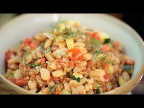 Farro Veggie Risotto Recipe Kin Eats-11-08-2015