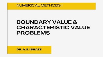 NUM8234. Boundary Value Problem and Eigenproblem #lecture #new #numericalsolutions #engineering