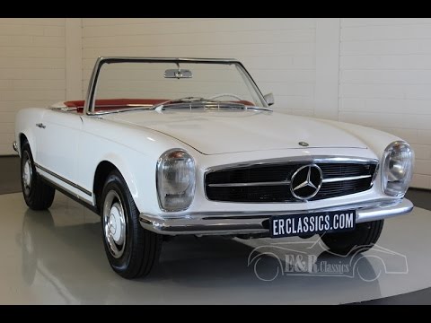 Mercedes Benz 230sl White With Red Leather Interior Good Condition Video Www Erclassics Com