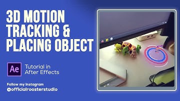 After Effects Tutorial: 3d motion tracking & placing object - Tutorial