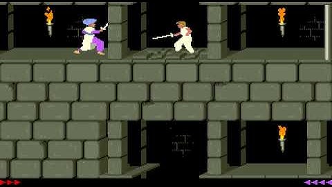 Prince of Persia (DOS, 1989) - Level 9 Damageless Door Skip