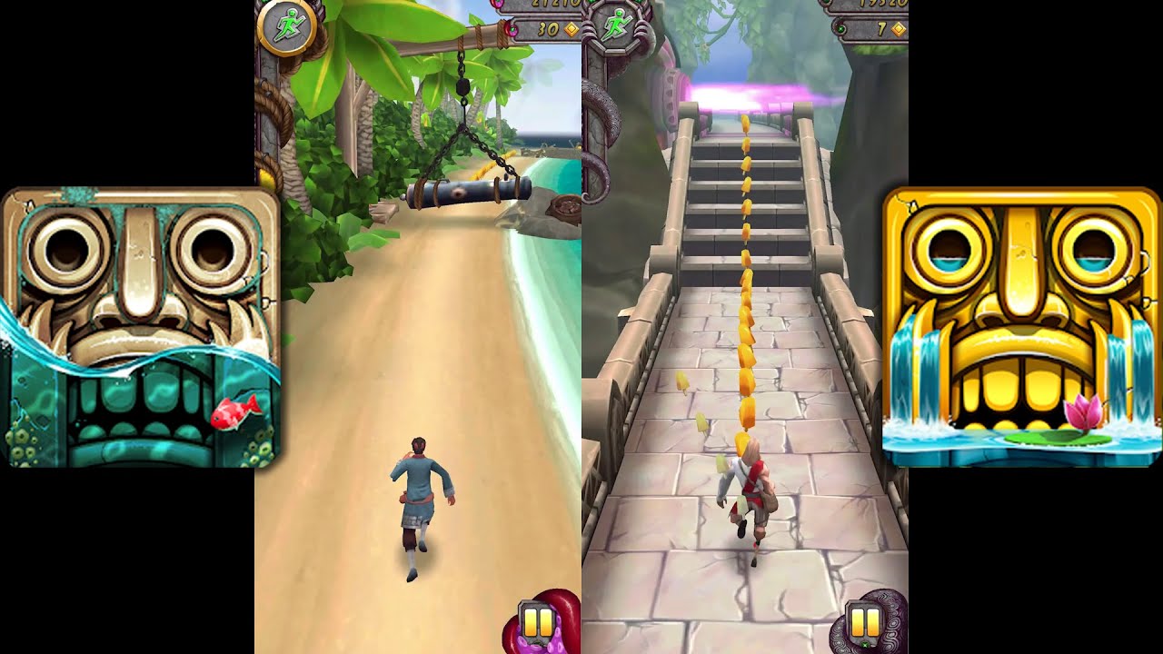 Temple Run 2 Pirate Cove Vs Temple Run 2 Enchanted Palace 