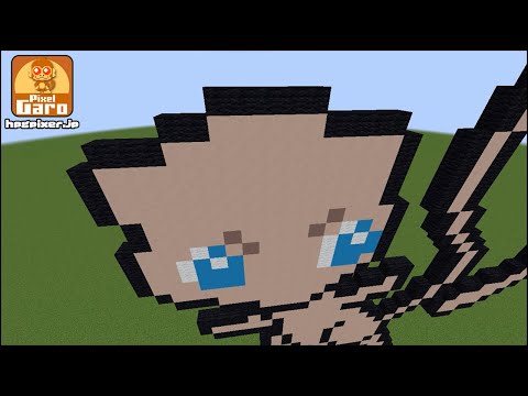 【ドット絵】ミュウをマインクラフトで作ってみた【ポケモン】【マイクラ 作り方】