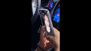 Woman gets startled when trying to hide behind TikTok filter