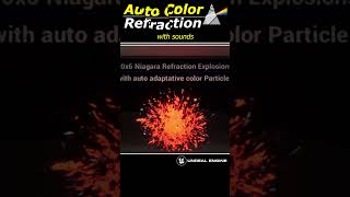 Auto Refraction Color Niagara particle system with sounds in Uneal Engine