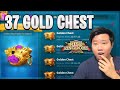 37 Alliance Gold Chest - Full of Speed Ups [ BABA TC ATATURK Insane DROPS ]  | Rise of Kingdoms