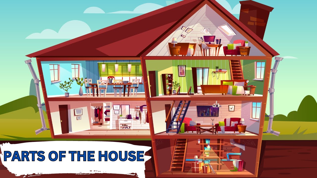 Parts of the House | Kids Vocabulary English | Fun Kids Learning - YouTube