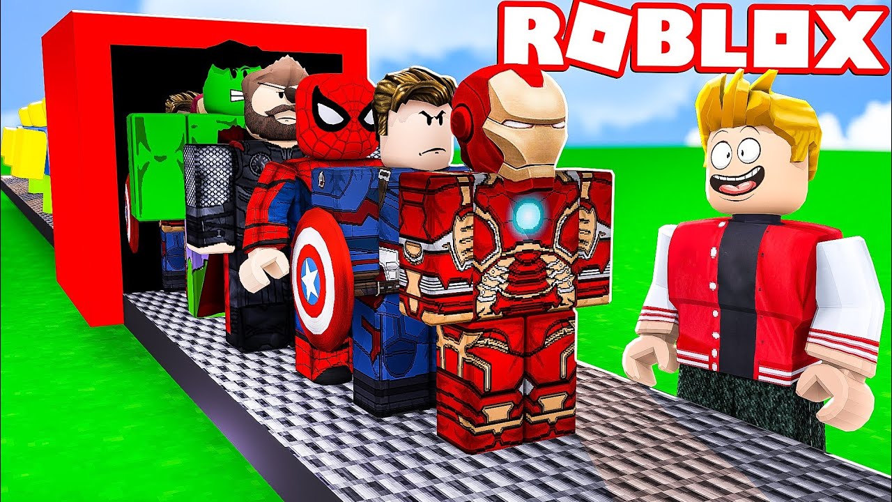 FÁBRICA DOS VINGADORES NO ROBLOX ! (Super Hero Tycoon) 