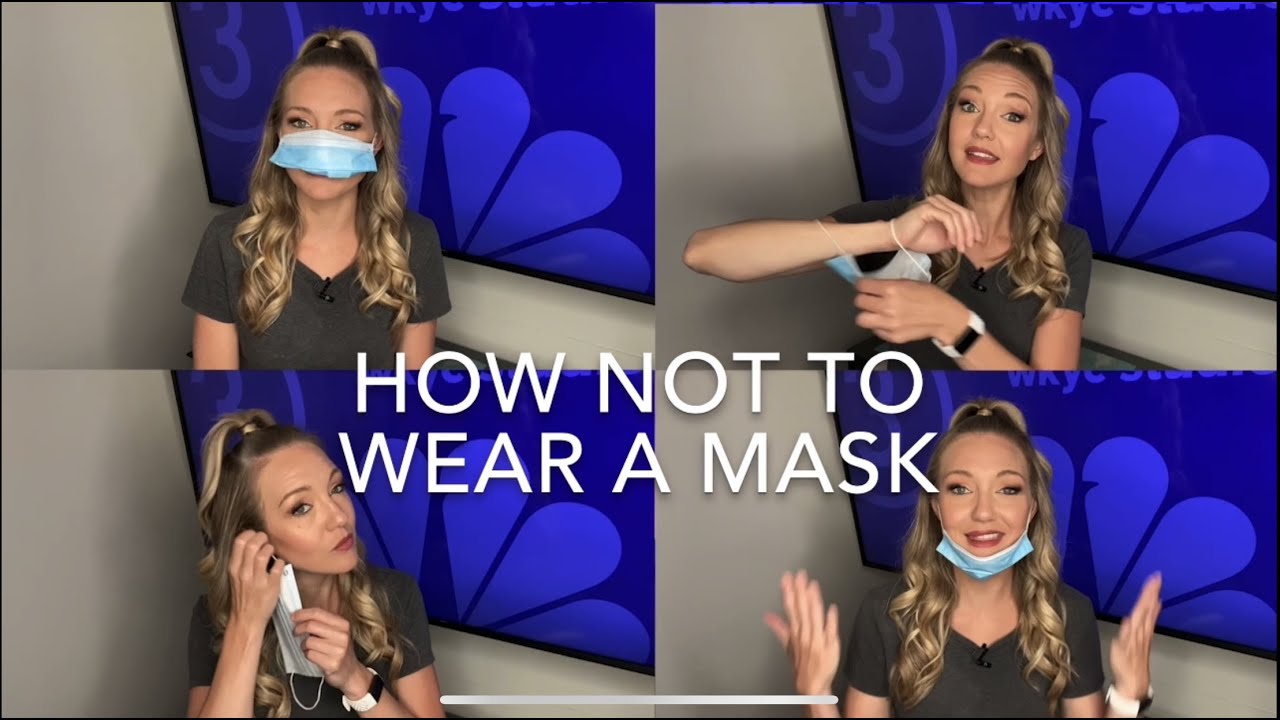 How to wear a mask (and how not to wear a mask) - YouTube