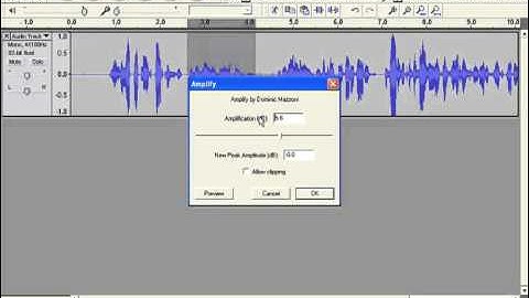 Audacity - Adjusting Volume Level