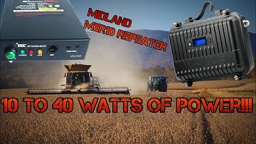 Turn the midland MXR10 into a 40 watt Repeater