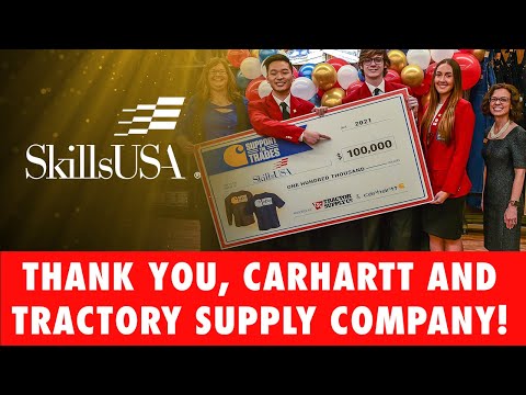 SkillsUSA Members Thank Carhartt and Tractor Supply Company