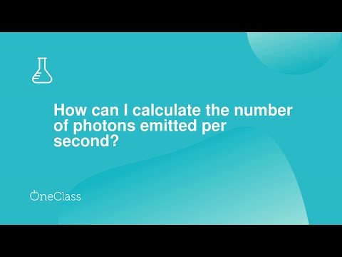 How can I calculate the number of photons emitted per second?