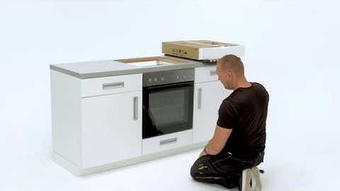 How to install your AEG Oven - Built Under installation with Hob