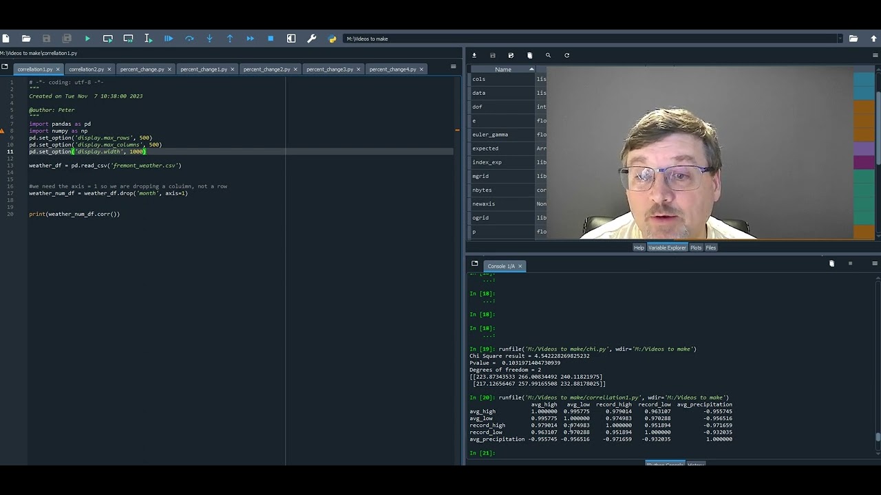 free video: advanced correlation analysis in python -... Correlation in Python using scipy - YouTube