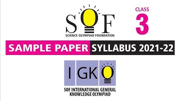 IGKO General Knowledge Olympiad Class 3 Sample Paper 2021-22