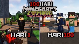 100 Hari Di Minecraft Zombie Apocalypse Kota Zombie