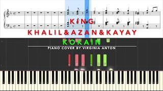 Kokain King Khalil &amp; Azan &amp; Kay Ay Piano Tutorial Instrumental Cover