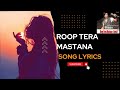 Roop Tera Mastana Remix Shan Old Song Lyrics Text Edit Music Lover Support Like Sub Youtube Best 