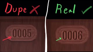 know which door is Dupe in 3 secs (without number remember/hearing)