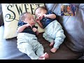 One Month Old Twins Reacted To Camera The Same Way