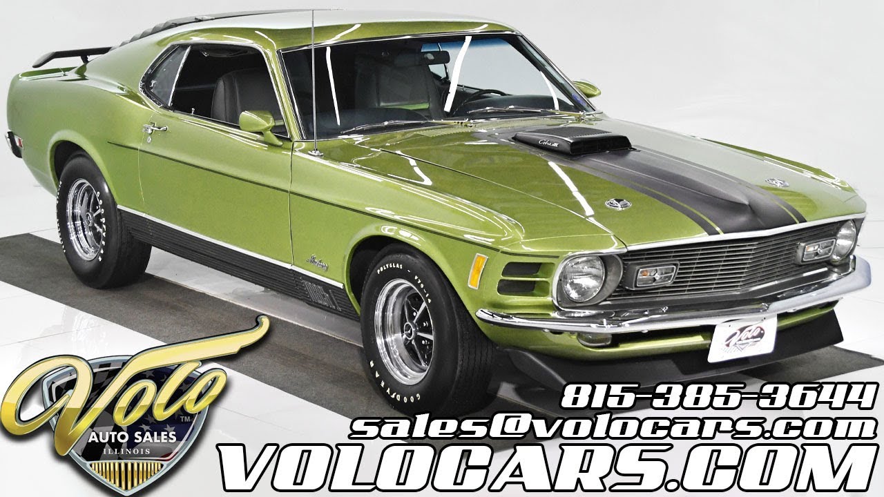 1970 Ford Mustang Mach 1 for sale at Volo Auto Museum (V18862) - YouTube
