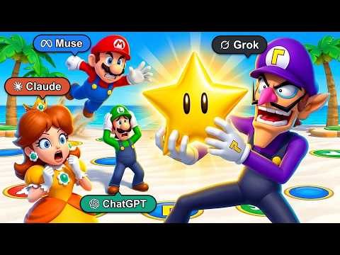 What Happens When 4 AIs Play Mario Party?