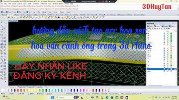 BAI 13 Hướng Dẫn Tạo Arc Hoa Sen & Hoa Văn Rãnh Ống 3D Trong Rhino | Tutorial Cực Dễ Hiểu -14