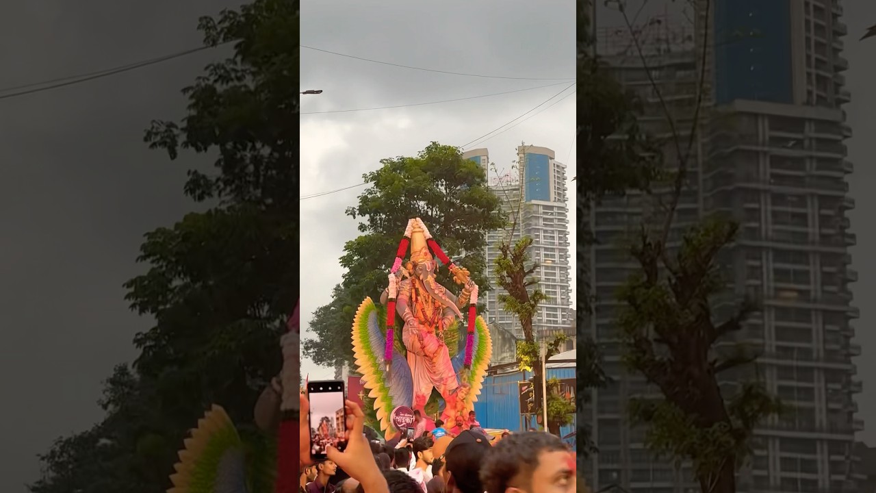 🙏🏻My first Lal Bagh cha raja Ganpati visarjan experience in mumbai🙏🏻# ...