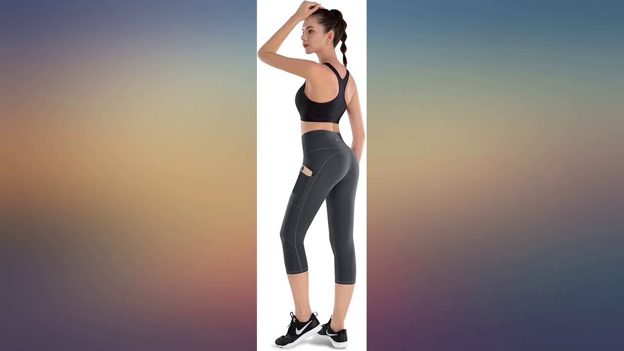 LifeSky High Waist Yoga Pants Workout Leggings for Women with