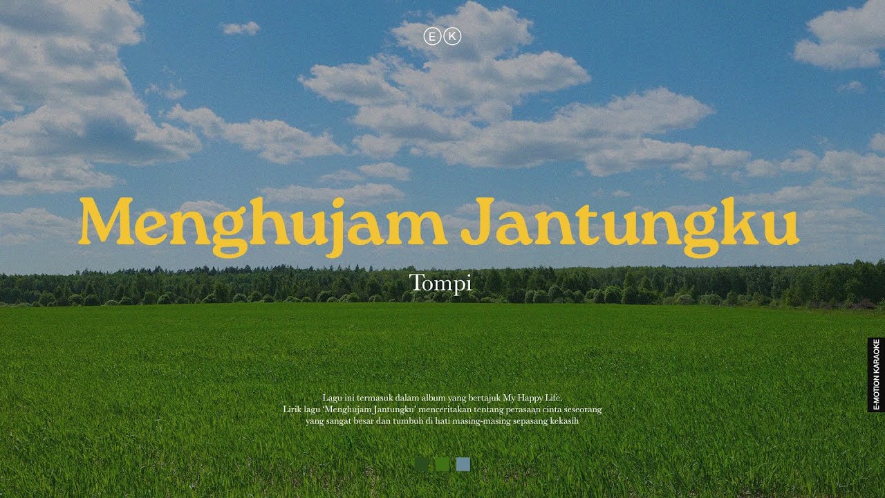 Tompi - Menghujam Jantungku (Official Karaoke)