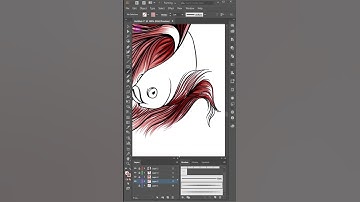 Drawing Coloring Line Art Fish Vector Art - Illustrator Tutorial