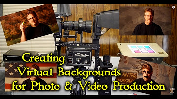 Creating Live Virtual Backgrounds for Photo and Video Production