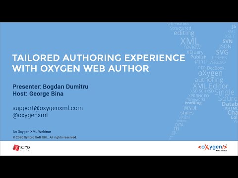 Webinar: Tailored Authoring Experience with Oxygen Web Author