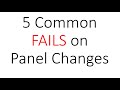 Fail 5 common panel change fails with nec references